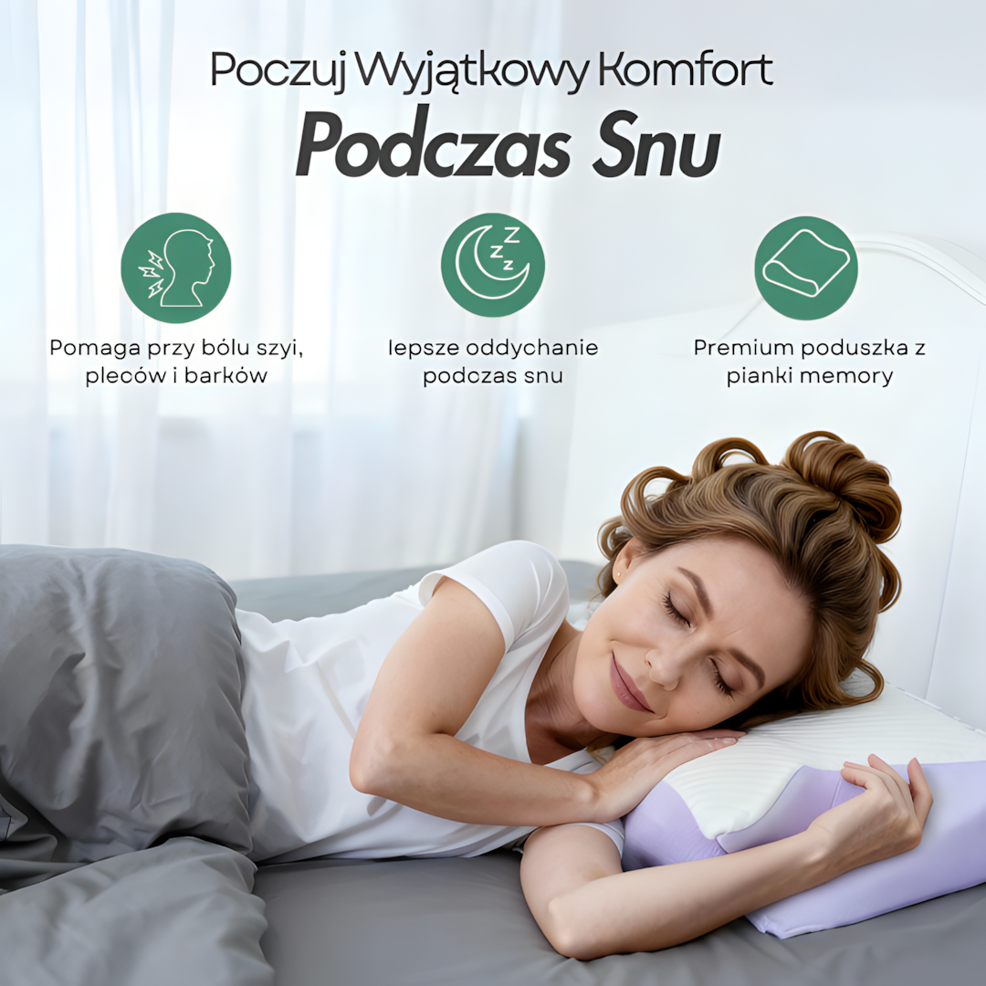 SnuKomfort - Premium Poduszka Do Łagodzenia Bólu