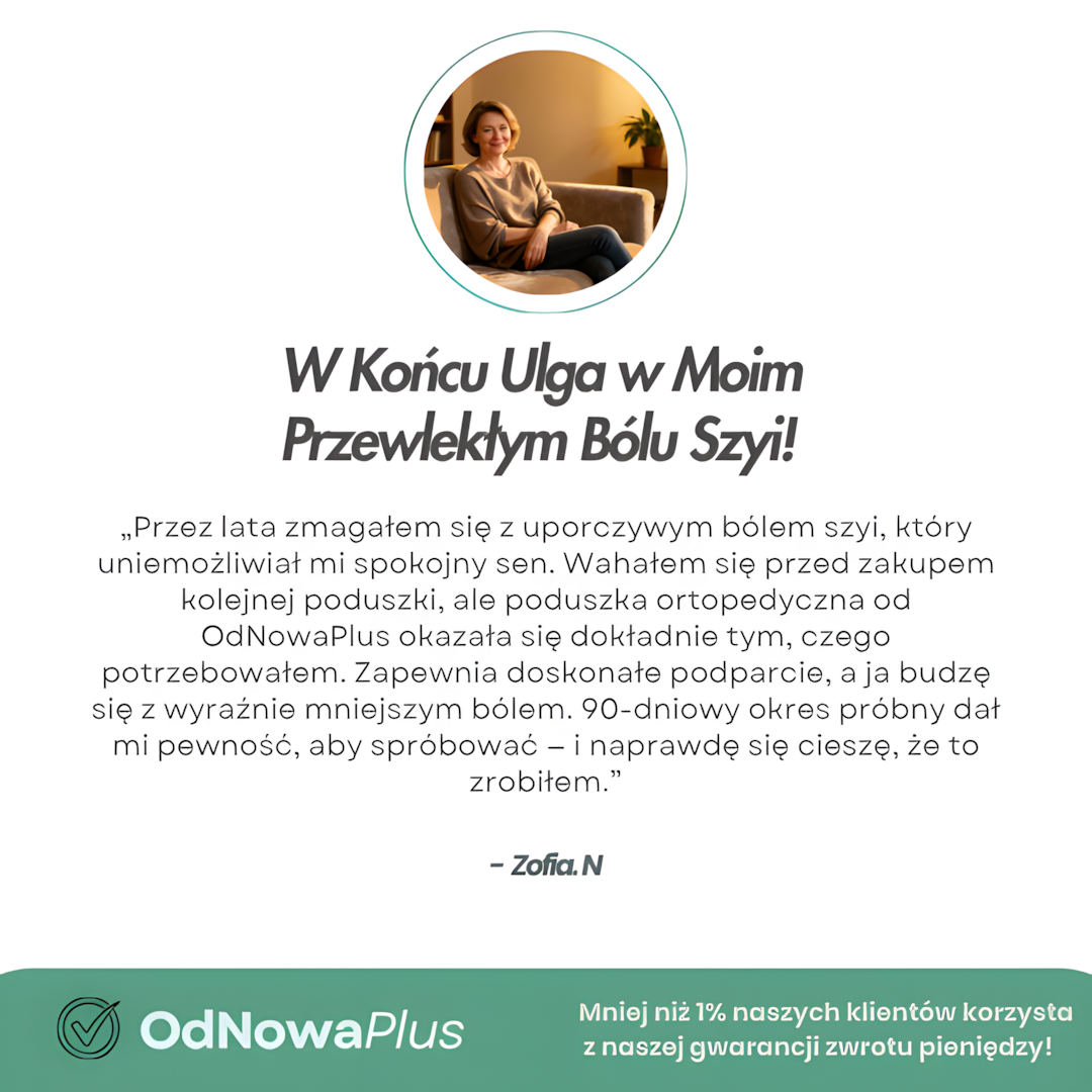 SnuKomfort - Premium Poduszka Do Łagodzenia Bólu