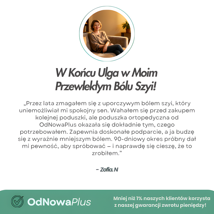 SnuKomfort - Premium Poduszka Do Łagodzenia Bólu